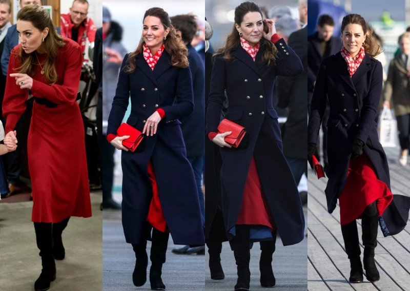 Odlično raspoložena Kate Middleton modno briljirala i u obilasku postaje spasilačkih brodova