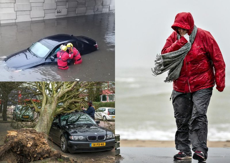 Ciara hara Europom: Ruše se stabla, promet u kolapsu, oglasila se sirena za uzbunu, a srušen je i jedan rekord