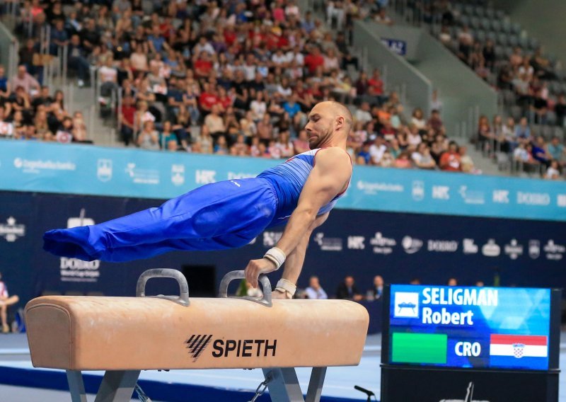 Hrvatski gimnastičar Robert Seligman se ozlijedio u finalu Svjetskog kupa u Melbourneu: 'Zapetljao mi se prst oko hvataljke...'