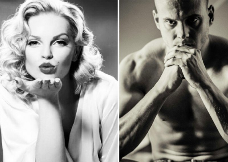 Edita Misirić sa zaručnikom kao Marilyn Monroe i Arthur Miller