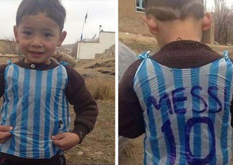 Messi i dječak u njegovu plastičnom dresu napokon se upoznali
