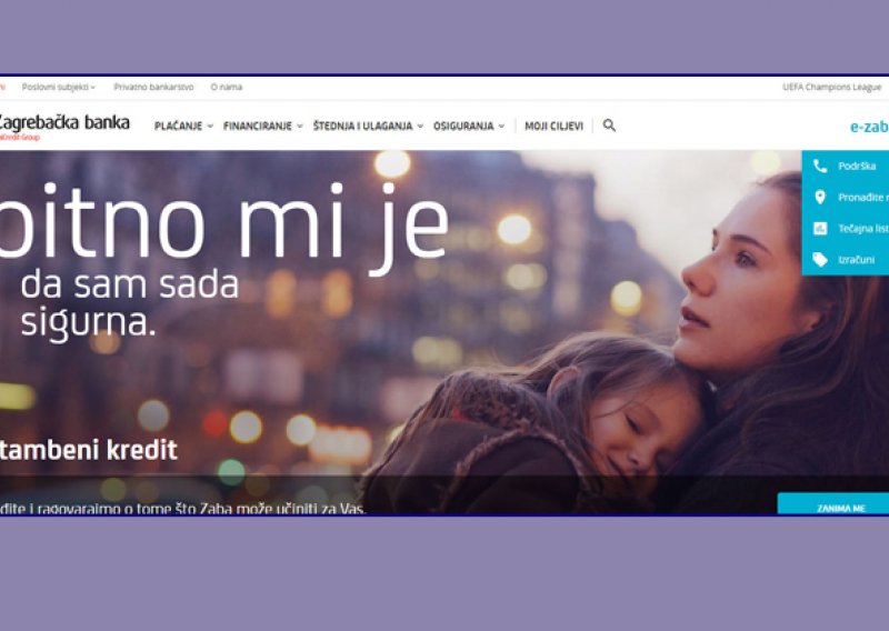 Ovako izgleda nova web stranica Zagrebačke banke