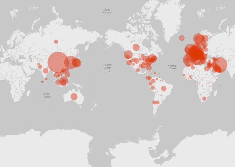 Pratite stanje uživo: Detaljna mapa za praćenje koronavirusa dolazi iz Microsofta