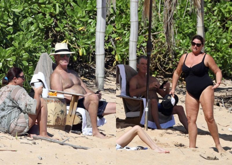 Ne gube optimizam ni u teškim vremenima: Pierce Brosnan sa suprugom uživa na plaži