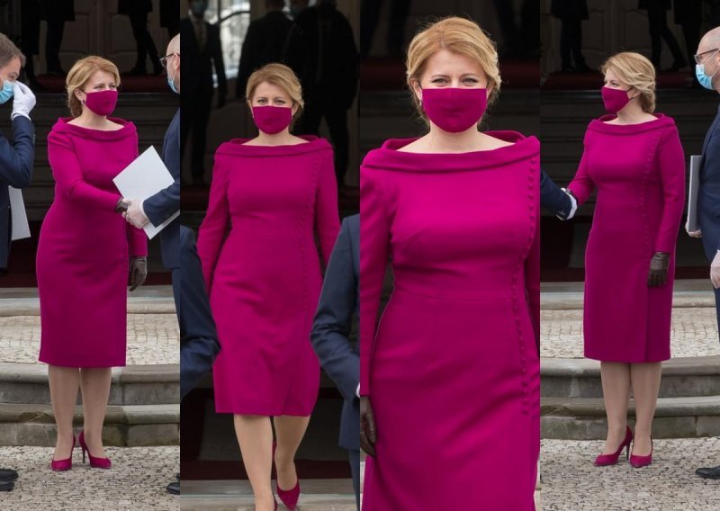 Slovačka predsjednica stajling uskladila s maskom; od glave do pete u istoj nijansi