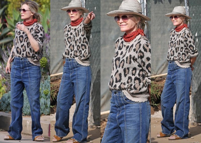 Dnevno izdanje za peticu: Prelijepa Michelle Pfeiffer trendi dnevni look zaokružila kultnim natikačama Birkenstock