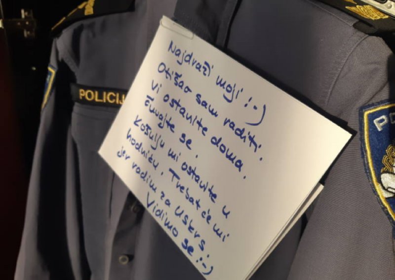 Policija ima emotivnu poruku za sve: 'Ostanite i budite tamo gdje bi svaki policajac, u ovo blagdansko vrijeme, želio biti'