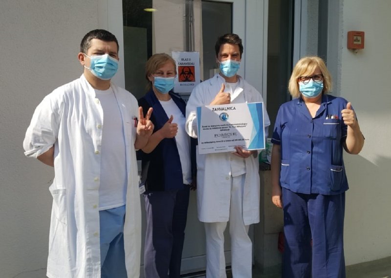 Tvrtka Porsche Croatia donirala 300 tisuća kuna Klinici za infektivne bolesti dr. Fran Mihaljević za borbu protiv pandemije