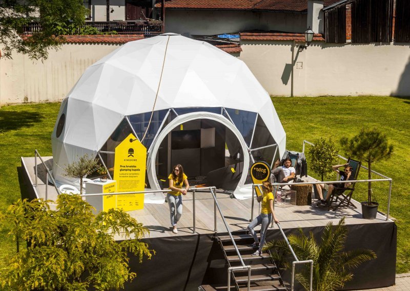 Pogledajte prvu hrvatsku glamping kupolu