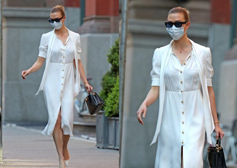 Gradske ulice kao modna pista: Slavna plavuša plijenila elegancijom u bijelom od glave do pete