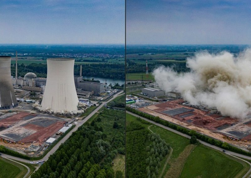 [VIDEO] Pogledajte kako se kule nuklearne elektrane pretvaraju u prah; rušenje se odvilo u tajnosti