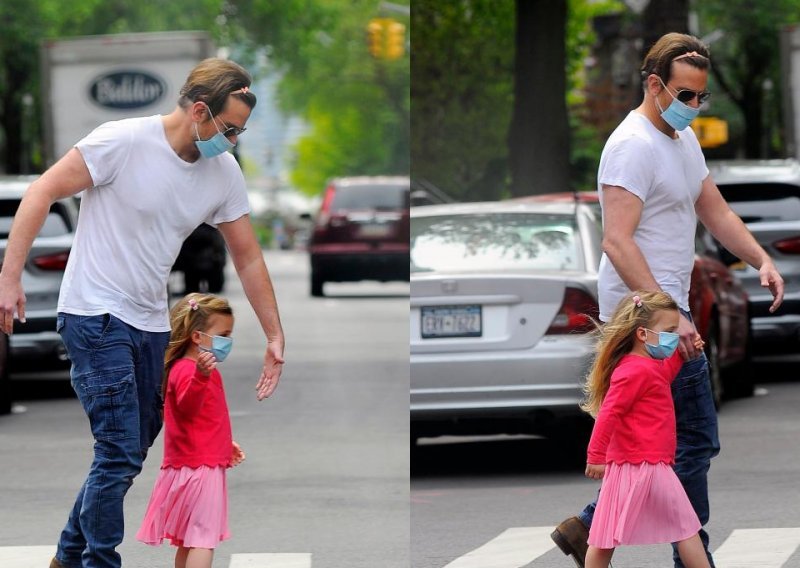 Tata u akciji: Bradley Cooper sa svojom dvogodišnjom kćerkicom uživa u šetnji