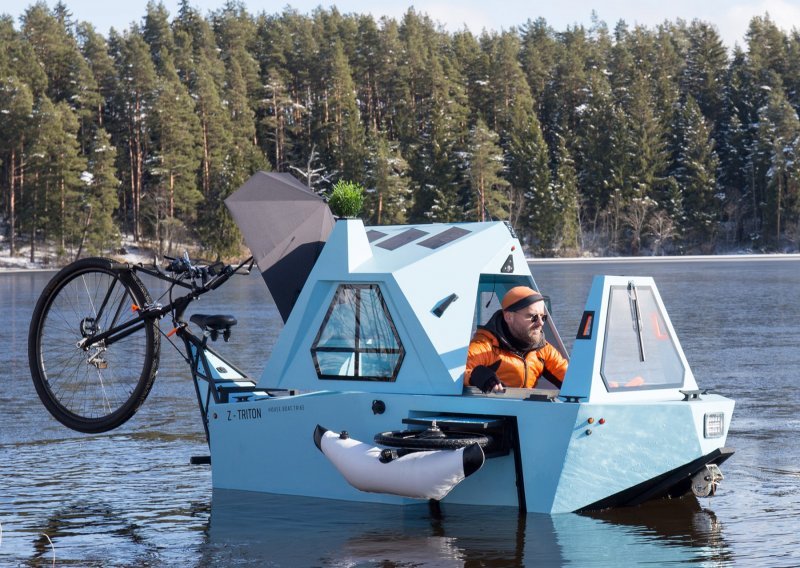 Što dobijete kad pomiješate čamac, automobil i bicikl? Mobilni dom, navodno!