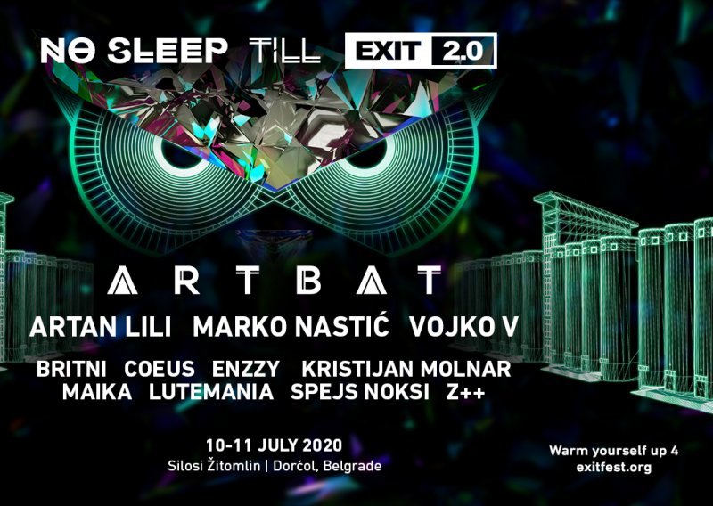 Zagrijavanje za EXIT uz ARTBAT i veliki open-air party 10. i 11. srpnja u Beogradu