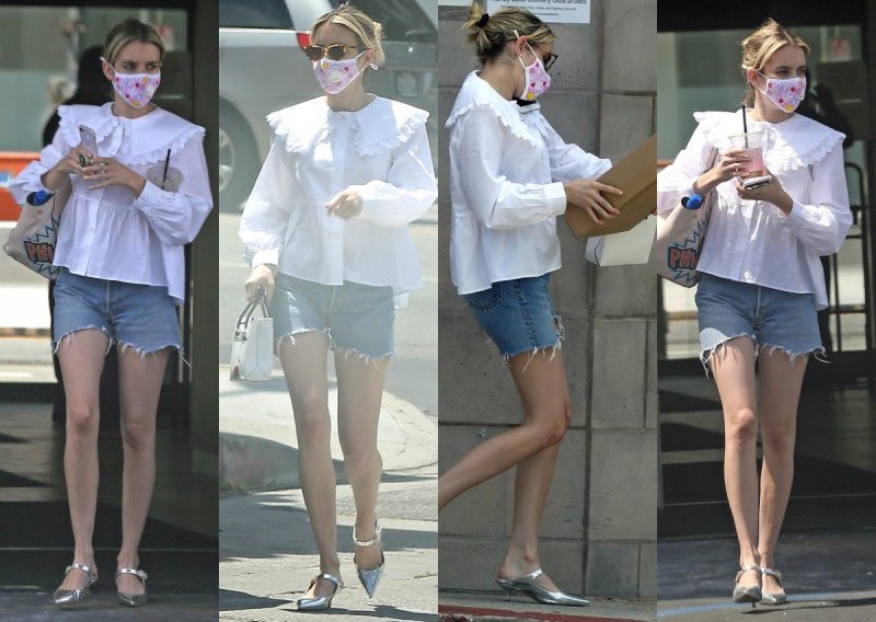 Emma Roberts ne može bez trapera: Ovoga puta odabrala je hlače koje otkrivaju njene duge noge