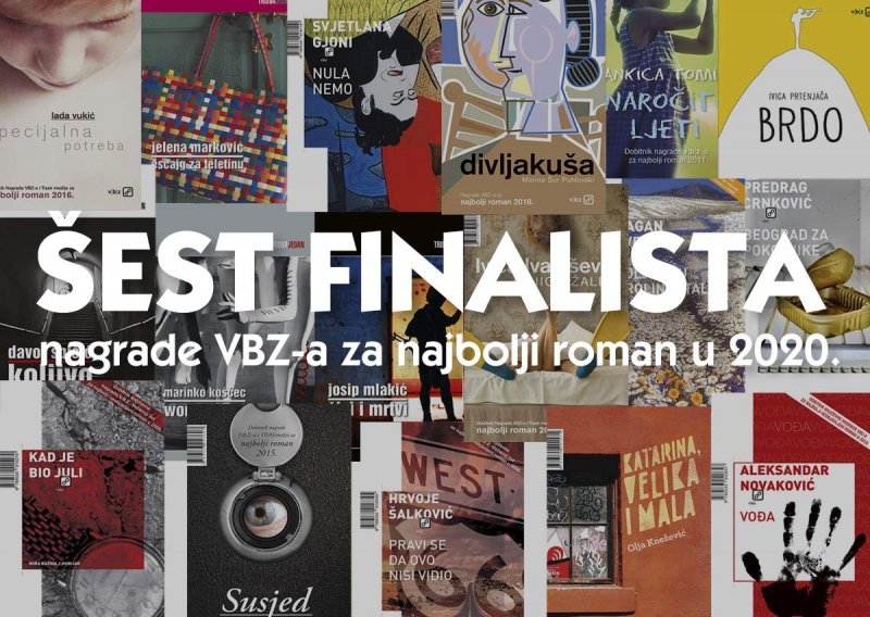 Odabrano šestero finalista V.B.Z. književne nagrade 2020.