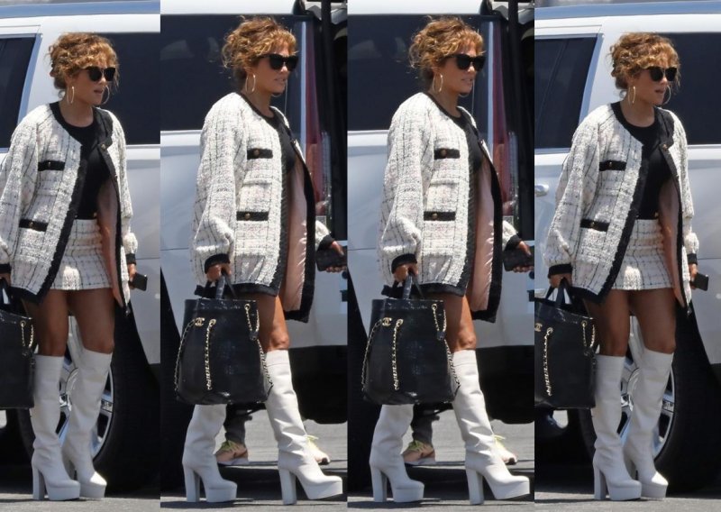 Putuje sa stilom: Jennifer Lopez u šik Chanelovu kompletiću zaustavljala je poglede