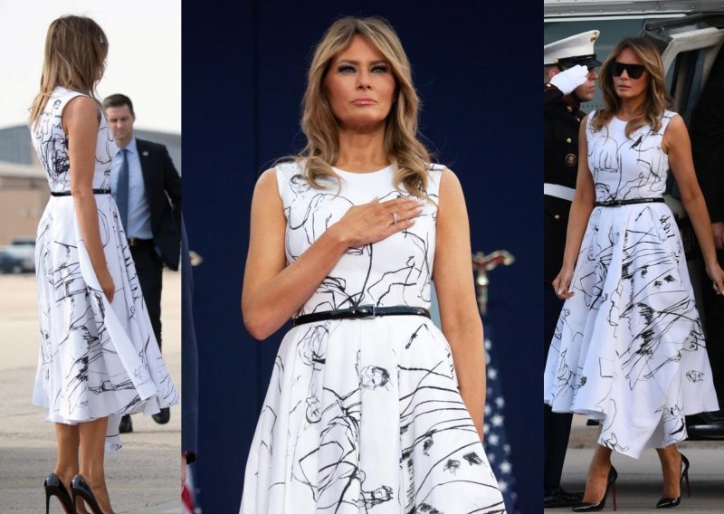 Nova haljina Melanije Trump postala viralni hit: Kreacija od 16.000 kuna izazvala urnebesne reakcije