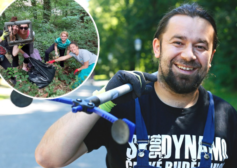 [FOTO/VIDEO] Kad ga je karantena vratila na maminu kuhinju, koncerte je zamijenio šumom: Upoznajte Pericu Štefana, začetnika 'Čistećih medvjedića' koji se uz dobru zezanciju rješavaju smeća - i stresa