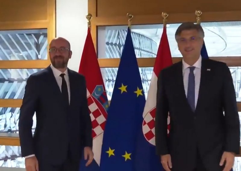 [VIDEO] Plenković se susreo s Charlesom Michelom kojeg je stalno spominjao u kampanji