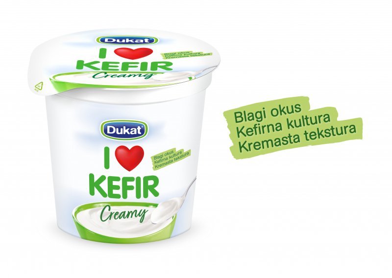 Dukat predstavio prvi kremasti kefir „na žlicu“ Dukat I love kefir Creamy