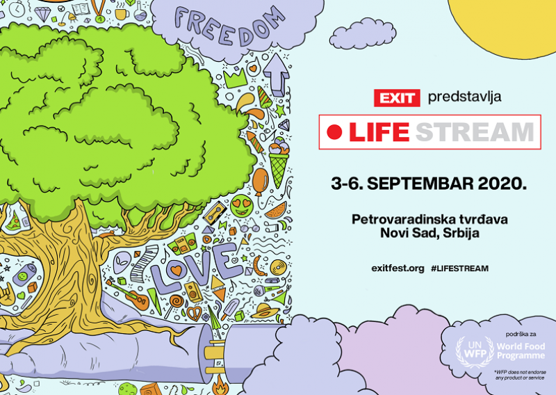 EXIT Festival sa Svjetskim programom za hranu Ujedinjenih naroda, sa Petrovaradinske tvrđave lansira projekt Life Stream