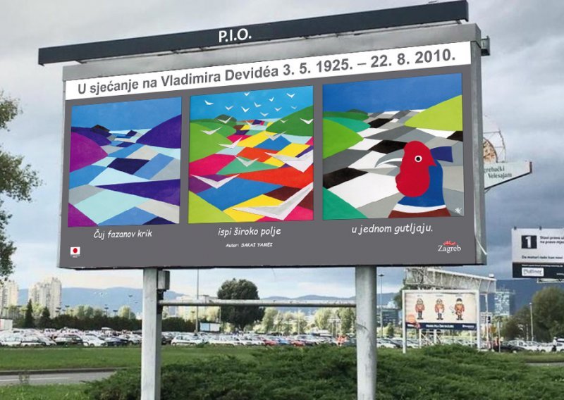 Zagreb ugošćuje jedinstvenu izložbu na billboard plakatima: Haiku slike Mihovila Rismonda