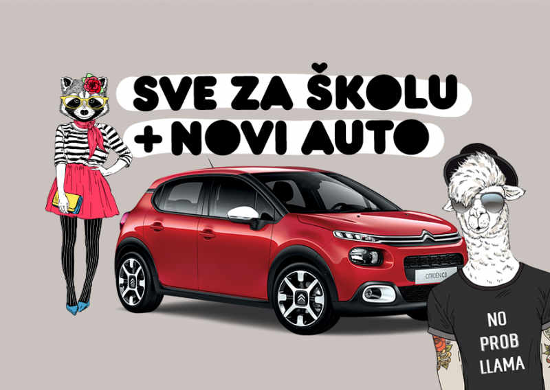 Opremite djecu za školu i osvojite novi Citroën C3!