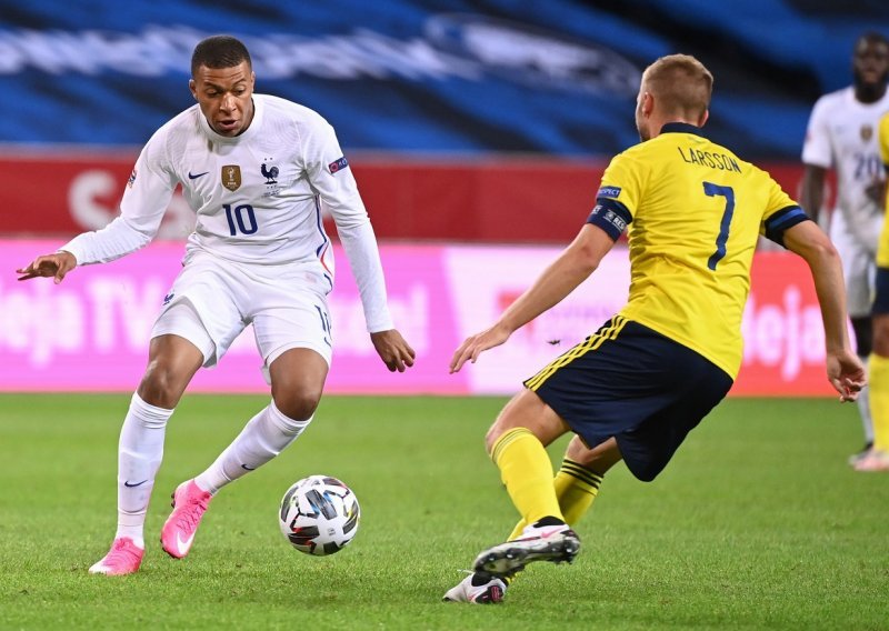 Francuzi golom Mbappea slavili u gostima kod Šveđana, Belgija uvjerljiva protiv Danaca