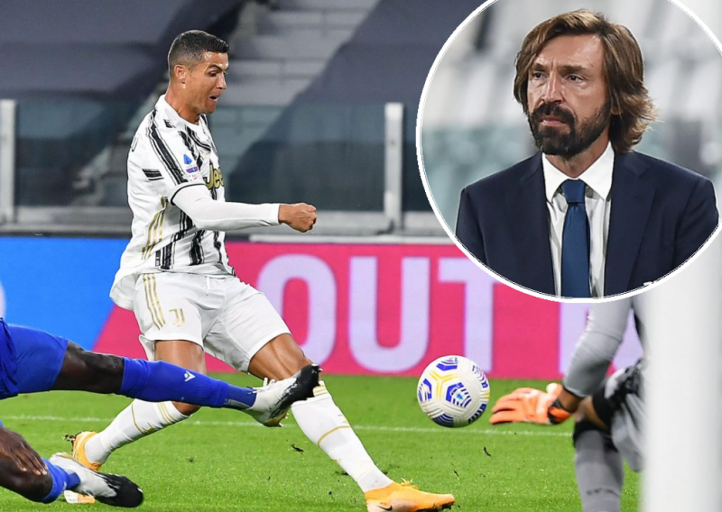 Juventus uvjerljivo krenuo, a trener Andrea Pirlo dobio neugodno pitanje o Cristianu Ronaldu; Portugalac je zbog toga u prošlosti bijesnio