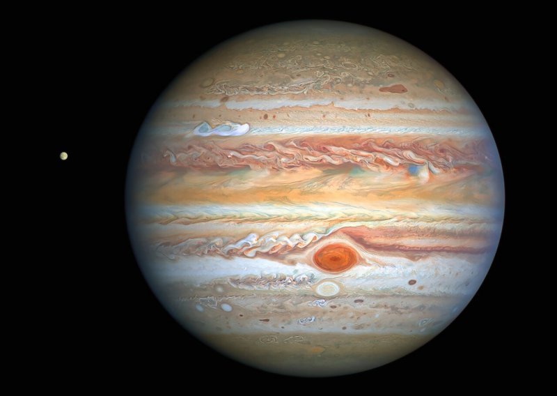 Novi nevjerojatni prizori: Jupiterova velika crvena pjega se polako smanjue