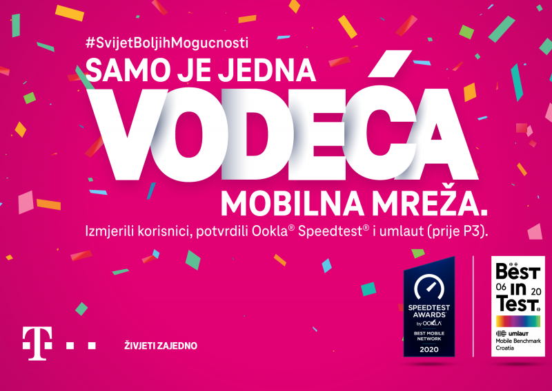 Hrvatskom Telekomu ponovno potvrđen status najbolje mobilne mreže u Hrvatskoj