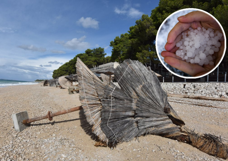 [VIDEO/FOTO] Tuča pogodila dijelove Istre, Split i okolicu Šibenika, u Gorskom kotaru pao snijeg