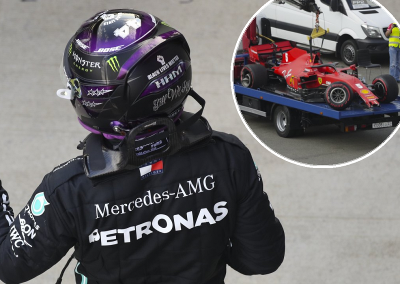 Lewisu Hamiltonu novi 'pole position', a Sebastian Vettel doživio nesreću zbog koje su kvalifikacije bile prekinute