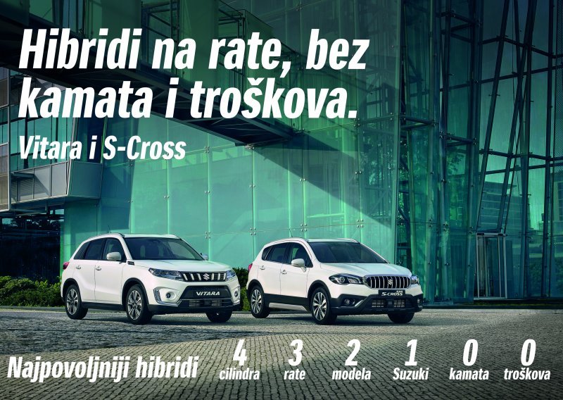 Suzuki Hibridi na rate - bez kamata i troškova obrade!