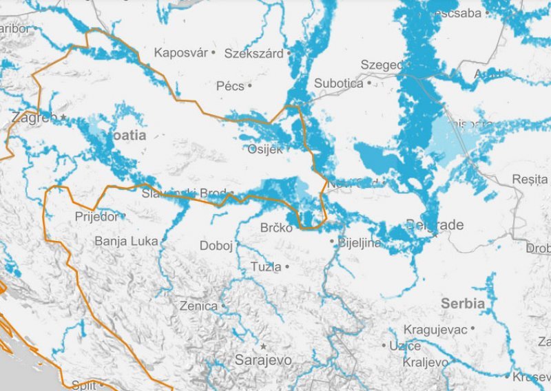 Interaktivna karta otkriva kakve nas štete od poplava čekaju