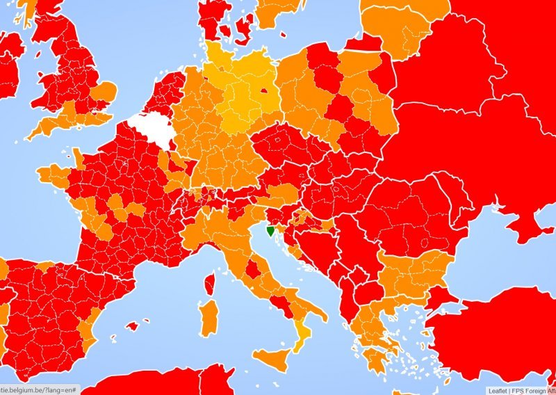 Istra sada jedina 'zelena' regija na svjetskoj korona karti