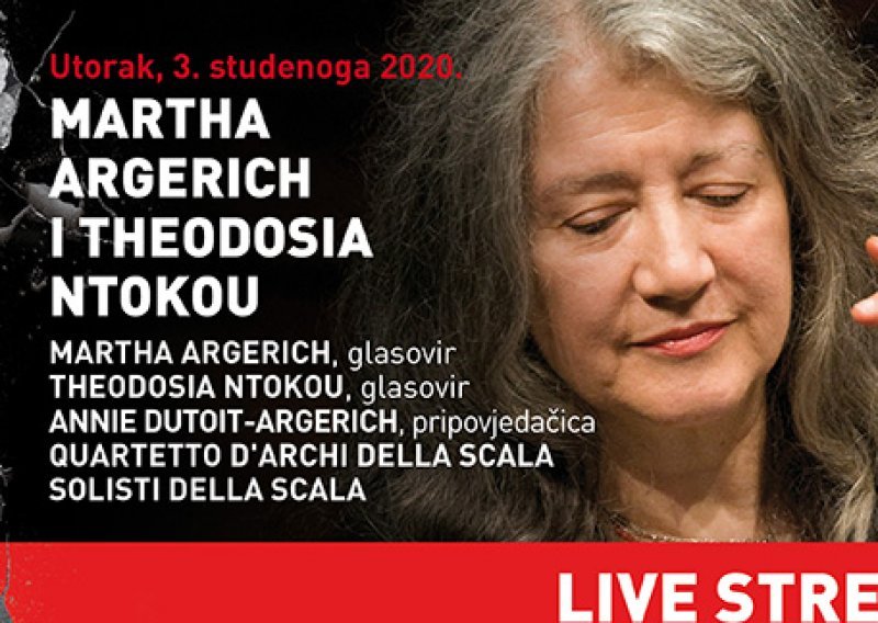 Prijenos koncerta Marthe Argerich uživo iz Lisinskog
