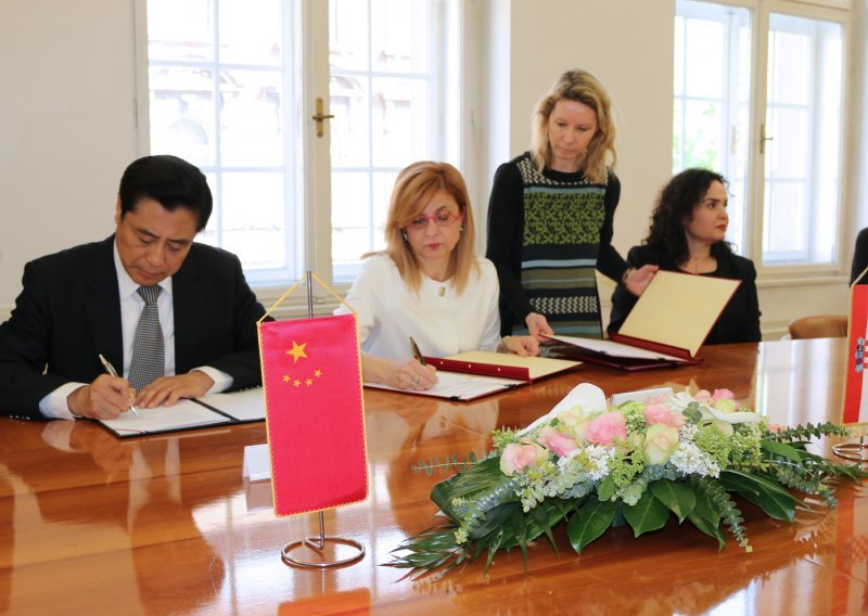 Hrvatska s Kinom potpisala sporazum o kulturnoj suradnji