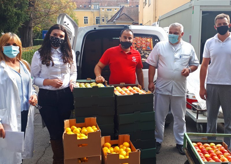 Velika donacija voća bolnicama u Bjelovaru, Čakovcu, Rijeci i Osijeku