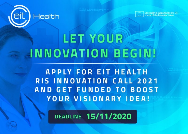 EIT Health objavio poziv za inovacije u EIT Health RIS Innovation Call - prijavite se!