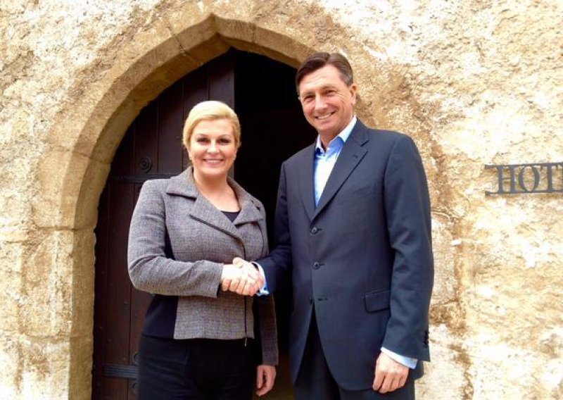 Pahor i Grabar Kitarović na neformalnom radnom ručku