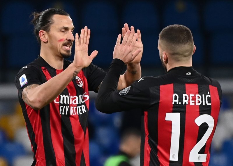 [FOTO] Zlatan Ibrahimović i Ante Rebić na San Paolu srušili Napoli; Ante je asistirao, a Ibra zabijao za pobjedu 'rossonera'