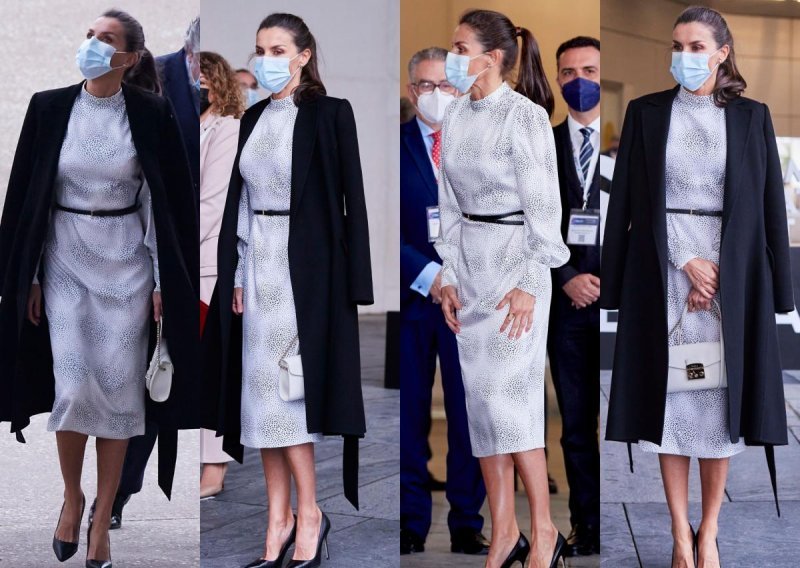 Model za sve prilike: Kraljica Letizia zna kako ljetnu haljinu nositi u hladnim mjesecima
