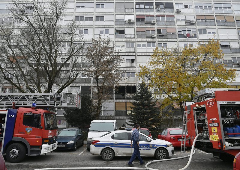 Vatrogasci na terenu: gorio stan na Meštrovićevom trgu, pružena pomoć dvjema osobama