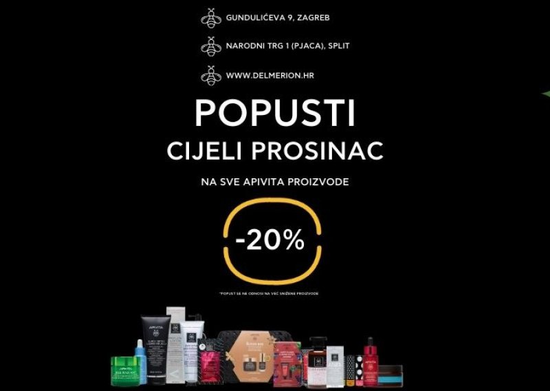 Apivita daruje kupce s 20% popusta cijeli prosinac