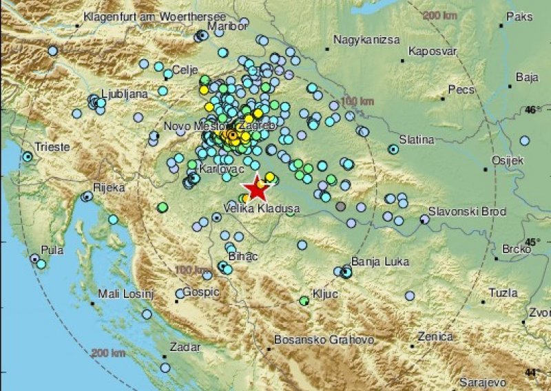 Seizmografi zabilježili od jutros dva jaka potresa kod Petrinje