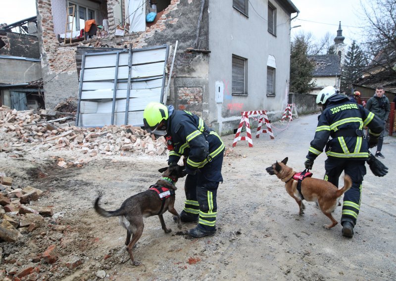 [VIDEO, FOTO] Stigla dojava da se urušila kuća te da su u njoj žena i dijete, 30 vatrogasaca i tri psa krenulo u akciju. Ispostavilo se da je riječ o lažnoj dojavi