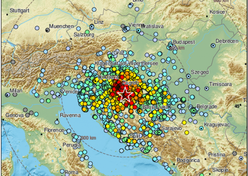 EMSC pobrojao čak 291 potres nakon glavnog udara u Petrinji, objavili i usporedbu sa zagrebačkim potresom