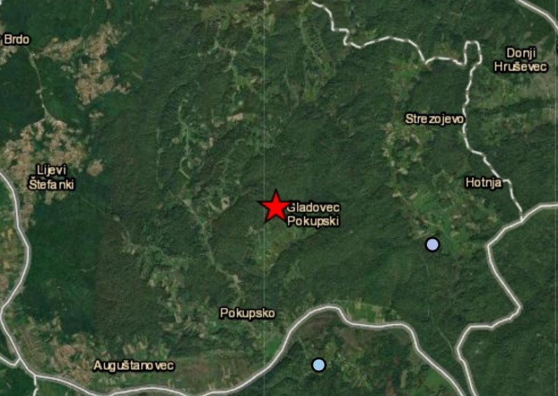 Potres magnitude 2.9 kod Pokupskog, osjetio se u Petrinji, Sisku...